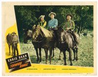 6b962 TORNADO RANGE LC #5 '48 singing cowboy Eddie Dean, Roscoe Ates & Jennifer Holt on horses!