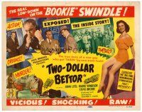 6b430 TWO-DOLLAR BETTOR TC '51 the real low-down & inside story on the race track bookie swindle!