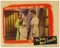 6b969 TWO MRS. CARROLLS LC #5 '47 Humphrey Bogart looks down at Ann Carter with Barbara Stanwyck!