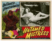 6b972 UNTAMED MISTRESS LC '53 great image of sexy girl laying in tree & showing some leg!