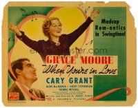 6b444 WHEN YOU'RE IN LOVE TC '37 young Cary Grant marries Australian opera star Grace Moore!