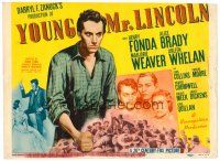 6b998 YOUNG MR. LINCOLN TC '39 Henry Fonda as President Abraham Lincoln, directed by John Ford!