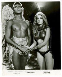 6c101 BARBARELLA 8x10 still '68 sexiest Jane Fonda with winged John Phillip Law!