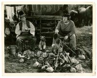 6c138 BOHEMIAN GIRL 8x10 still '36 Stan Laurel & Oliver Hardy as gypsies with dog by campfire!