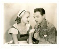 6c140 BOY MEETS GIRL 8x10 still '38 close portrait of James Cagney & pretty Marie Wilson!