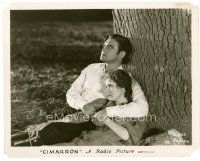 6c194 CIMARRON 8x10 still '31 close up of Richard Dix & Irene Dunne relaxing under a tree!