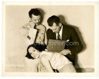 6c214 CUBAN LOVE SONG candid 8x10 still '31 Lupe Velez acts as desk so Van Dyke can sign autograph!