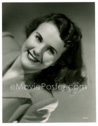 6c223 DEANNA DURBIN 7x9 still '39 cool angled portrait of pretty young starlet!