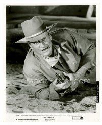 6c263 EL DORADO 8x10 still '66 cool action image of John Wayne w/rifle!