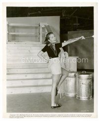 6c408 JANET LEIGH 8x10 still '51 twirling a baton on the set of Two Tickets to Broadway!