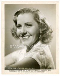 6c413 JEAN ARTHUR 8x10 still '39 great portrait from Mr. Smith Goes To Washington!