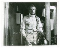 6c454 LE MANS 8x10 still '71 race car driver Steve McQueen in racing suit!
