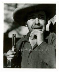 6c472 LON CHANEY JR 8x10 still '41 great head & shoulders portrait w/gun in Billy The Kid!