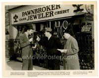 6c483 LOST WEEKEND 8x10 still '45 alcoholic Ray Milland in front of pawn shop!