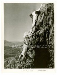 6c567 NORTH BY NORTHWEST 8x10 still '59 image of Cary Grant & Eva Marie Saint on Mt. Rushmore!