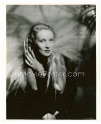 6c659 SCARLET EMPRESS 8x10 still '34 incredible portrait of Marlene Dietrich in feathered outfit!