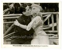 6c815 WE'RE IN THE MONEY 8x10 still '35 sexy Joan Blondell & Ross Alexander kiss on park bench!