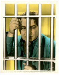 6c031 LAST GANGSTER color 8x10 still '37 great image of Edward G. Robinson behind bars!