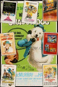 6d009 LOT OF 15 FOLDED CARTOON AND FAMILY ONE-SHEETS '74 - '88