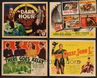 6d019 LOT OF 19 TITLE CARD LOBBY CARDS '36 - '66 The Great John L, The Dark Hour & more!