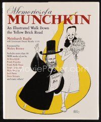 6d170 MEMORIES OF A MUNCHKIN signed 1st edition hardcover book '05 by author, cover by Hirschfeld!