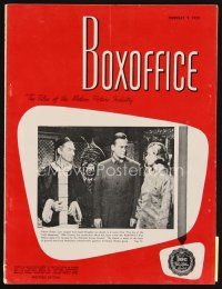 6d063 BOX OFFICE exhibitor magazine February 9, 1959 Anatomy of a Murder by Saul Bass art!