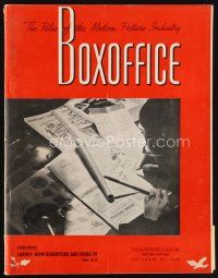 6d059 BOX OFFICE exhibitor magazine November 25, 1950 Samson & Delilah, Where Danger Lives!