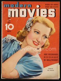 6d097 MODERN MOVIES magazine May 1939 smiling portrait beautiful of Jeanette MacDonald!