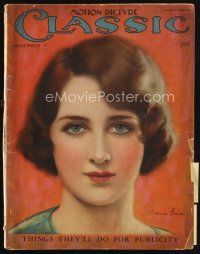 6d083 MOTION PICTURE CLASSIC magazine November 1925 artwork of pretty Norma Shearer by Dahl!