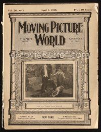 6d047 MOVING PICTURE WORLD exhibitor magazine April 1, 1916 Sherlock Holmes, Alice in Wonderland