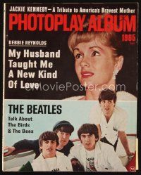 6d116 PHOTOPLAY magazine '65 Debbie, The Beatles talk about the birds & the bees, album issue!