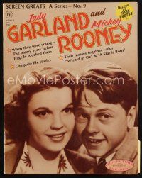 6d151 SCREEN GREATS No. 9 magazine '72 Judy Garland & Mickey Rooney's movies & photos together!
