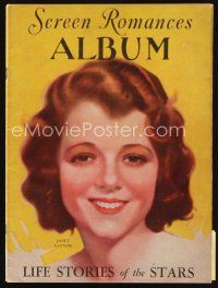 6d138 SCREEN ROMANCES vol 1 no 1 magazine Feb 1931 portrait of Janet Gaynor, special album issue!
