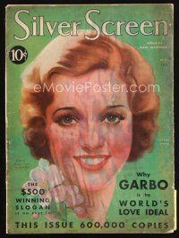 6d121 SILVER SCREEN magazine May 1931 art of pretty Loretta Young by John Rolston Clarke!