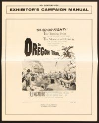 6d380 OREGON TRAIL pressbook '59 Fred MacMurray broke through a new frontier with 54-40 or Fight!
