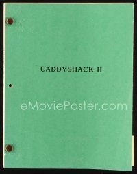 6d240 CADDYSHACK 2 script January 12, 1987, screenplay by Peter Torokvei, Harold Ramis!
