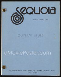 6d272 OUTLAW BLUES revised first draft script January 21, 1976, screenplay by B.W.L. Norton!