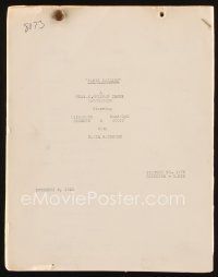 6d273 PARIS CALLING continuity & dialogue script November 6, 1941, screenplay by Glazer & Kaufman!