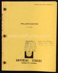 6d275 ROLLERCOASTER revised final draft script August 20, 1976, screenplay by Levinson & Link!