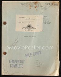 6d277 YOUNG TOM EDISON script August 2, 1939, screenplay by Dore Schary & Hugo Butler!