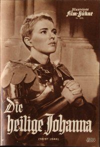 6d226 SAINT JOAN German program '57 Jean Seberg as Joan of Arc, Otto Preminger, different images!