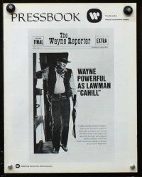 6d325 CAHILL pressbook '73 classic United States Marshall John Wayne!