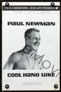 6d330 COOL HAND LUKE pressbook '67 Paul Newman prison escape classic, cool images!