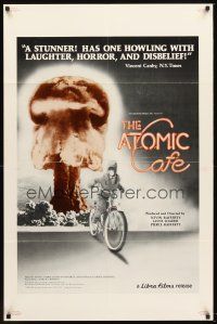 6f065 ATOMIC CAFE 1sh '82 great colorful nuclear bomb explosion image!