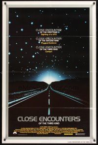 6f202 CLOSE ENCOUNTERS OF THE THIRD KIND silver border 1sh '77 Steven Spielberg sci-fi classic!
