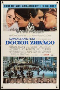 6f273 DOCTOR ZHIVAGO style A 1sh '65 Omar Sharif, Julie Christie, David Lean English epic!