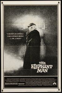 6f307 ELEPHANT MAN 1sh '80 John Hurt is not an animal, David Lynch, Anthony Hopkins!