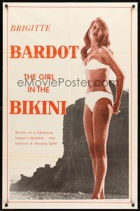 6f398 GIRL IN THE BIKINI 1sh '58 sexiest full-length Brigitte Bardot in skimpy swimsuit!