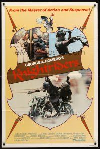 6f550 KNIGHTRIDERS int'l 1sh '81 George A. Romero, Ed Harris, medieval motorcycle jousting!