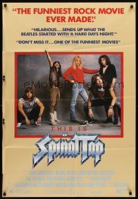 6f903 THIS IS SPINAL TAP 1sh '84 Rob Reiner heavy metal rock & roll cult classic!